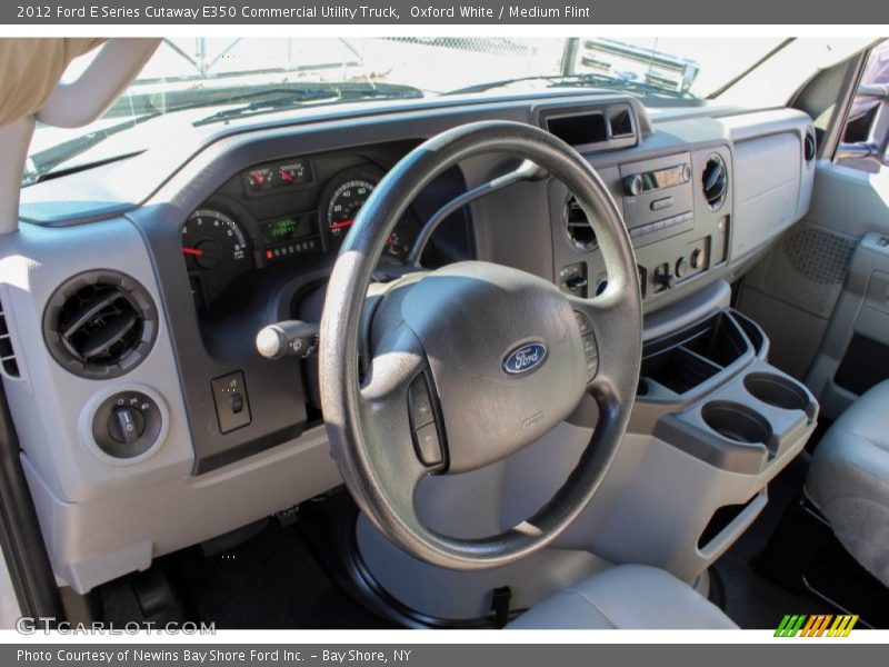 Oxford White / Medium Flint 2012 Ford E Series Cutaway E350 Commercial Utility Truck