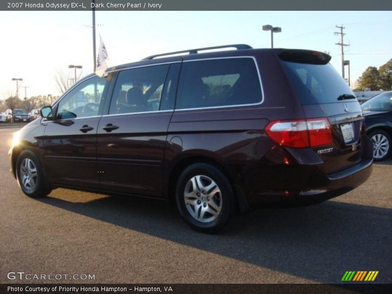 Dark Cherry Pearl / Ivory 2007 Honda Odyssey EX-L