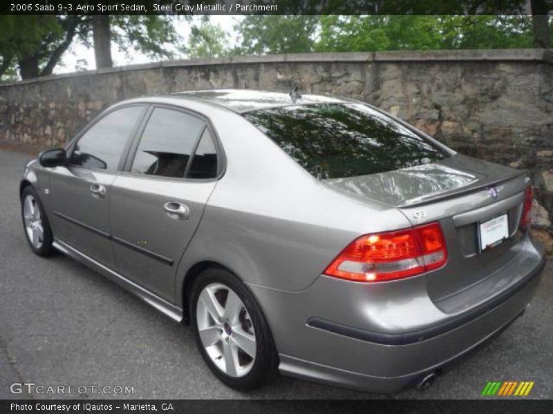 Steel Gray Metallic / Parchment 2006 Saab 9-3 Aero Sport Sedan