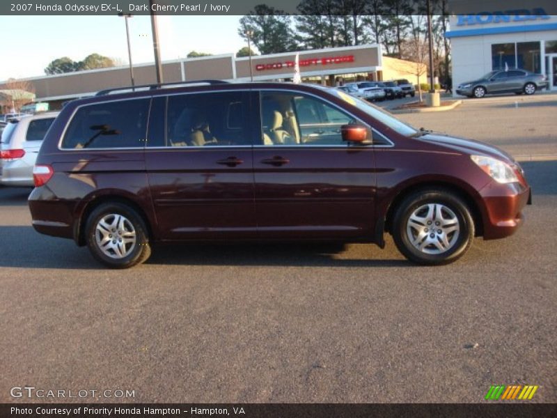Dark Cherry Pearl / Ivory 2007 Honda Odyssey EX-L