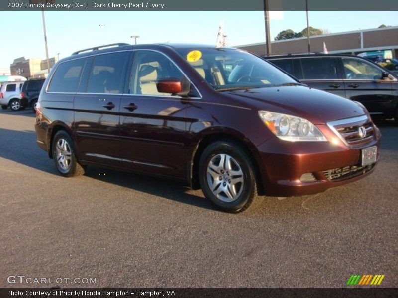 Dark Cherry Pearl / Ivory 2007 Honda Odyssey EX-L