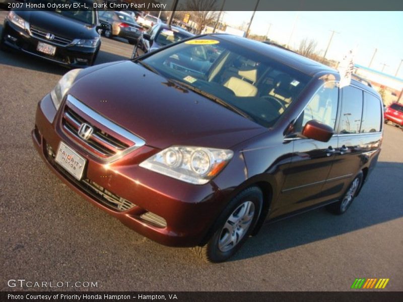 Dark Cherry Pearl / Ivory 2007 Honda Odyssey EX-L