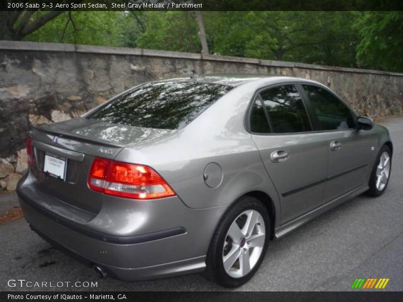 Steel Gray Metallic / Parchment 2006 Saab 9-3 Aero Sport Sedan