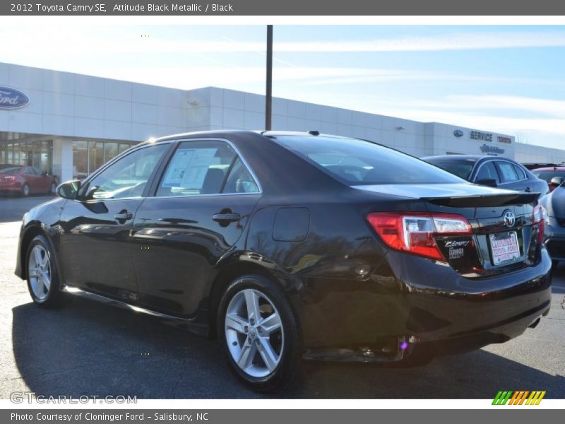 Attitude Black Metallic / Black 2012 Toyota Camry SE