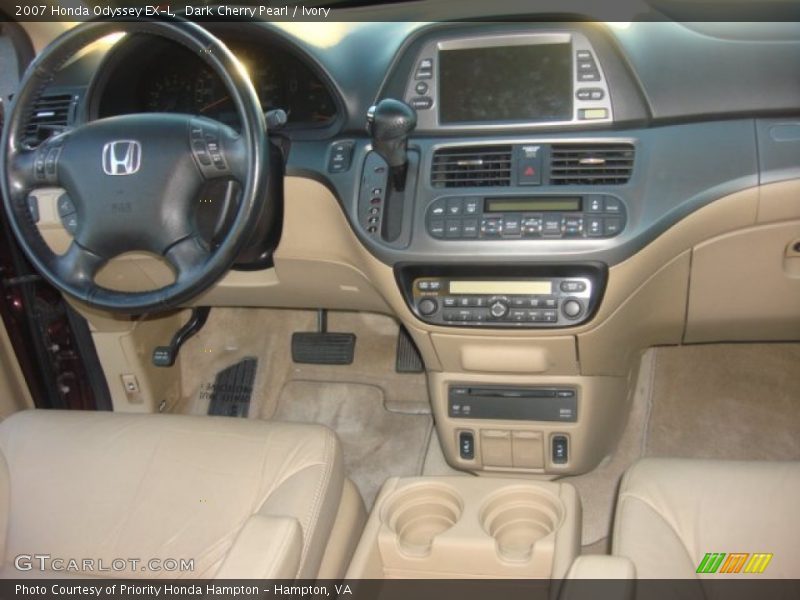 Dark Cherry Pearl / Ivory 2007 Honda Odyssey EX-L