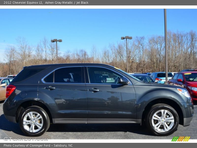 Ashen Gray Metallic / Jet Black 2012 Chevrolet Equinox LS