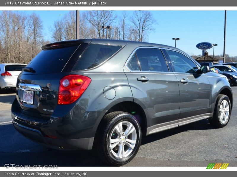 Ashen Gray Metallic / Jet Black 2012 Chevrolet Equinox LS