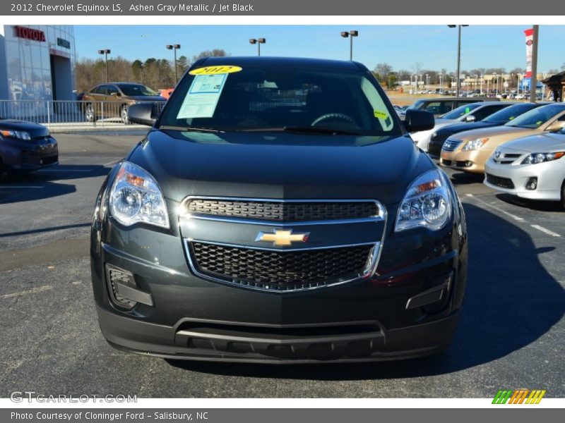 Ashen Gray Metallic / Jet Black 2012 Chevrolet Equinox LS