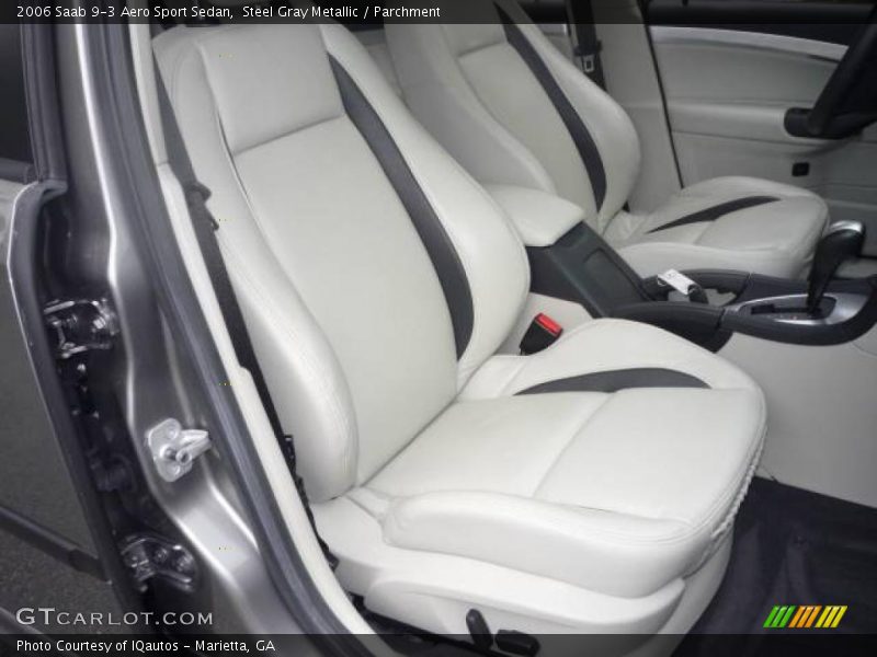 Steel Gray Metallic / Parchment 2006 Saab 9-3 Aero Sport Sedan