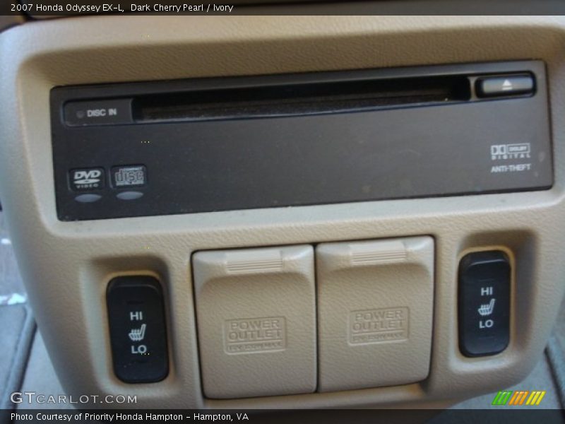 Dark Cherry Pearl / Ivory 2007 Honda Odyssey EX-L