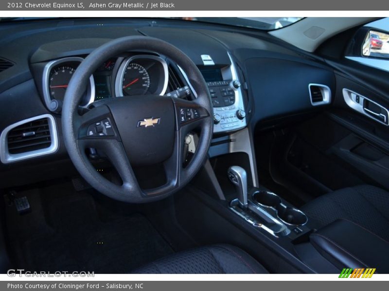 Ashen Gray Metallic / Jet Black 2012 Chevrolet Equinox LS