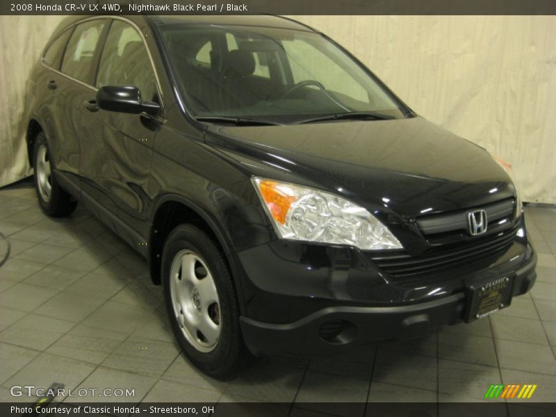 Nighthawk Black Pearl / Black 2008 Honda CR-V LX 4WD