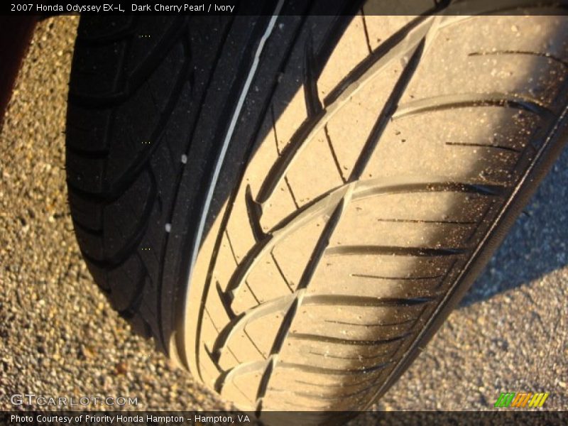 Dark Cherry Pearl / Ivory 2007 Honda Odyssey EX-L