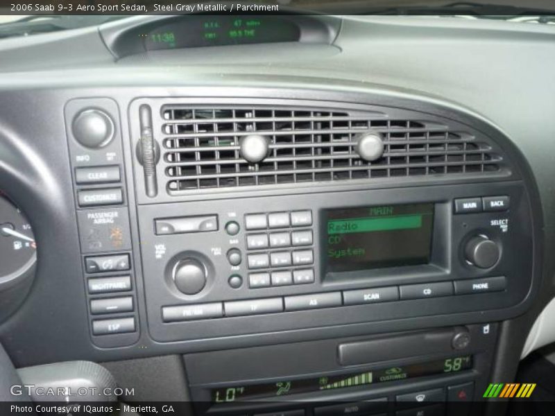 Steel Gray Metallic / Parchment 2006 Saab 9-3 Aero Sport Sedan