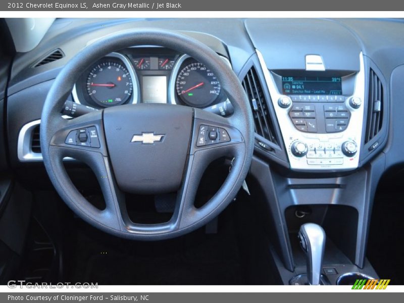 Ashen Gray Metallic / Jet Black 2012 Chevrolet Equinox LS