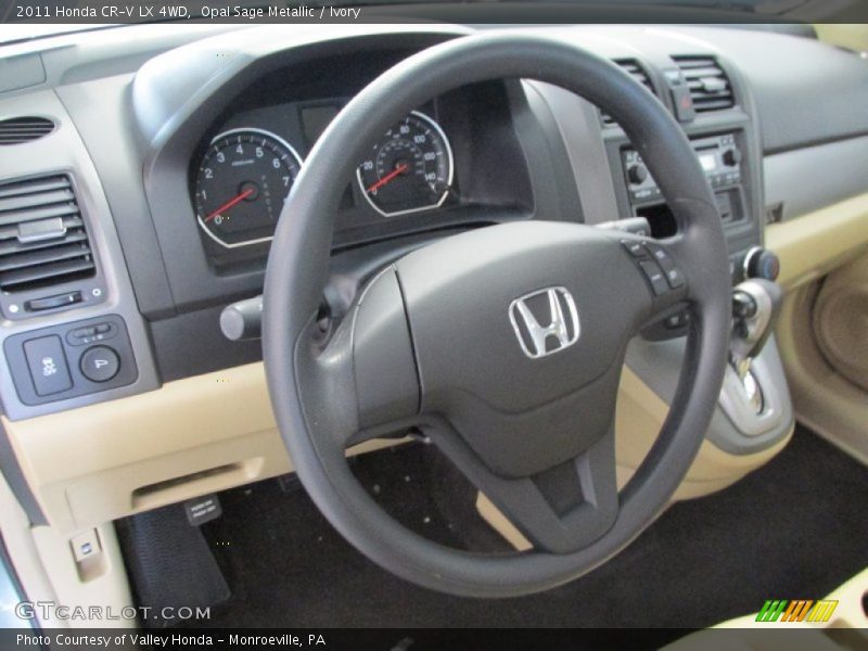 Opal Sage Metallic / Ivory 2011 Honda CR-V LX 4WD