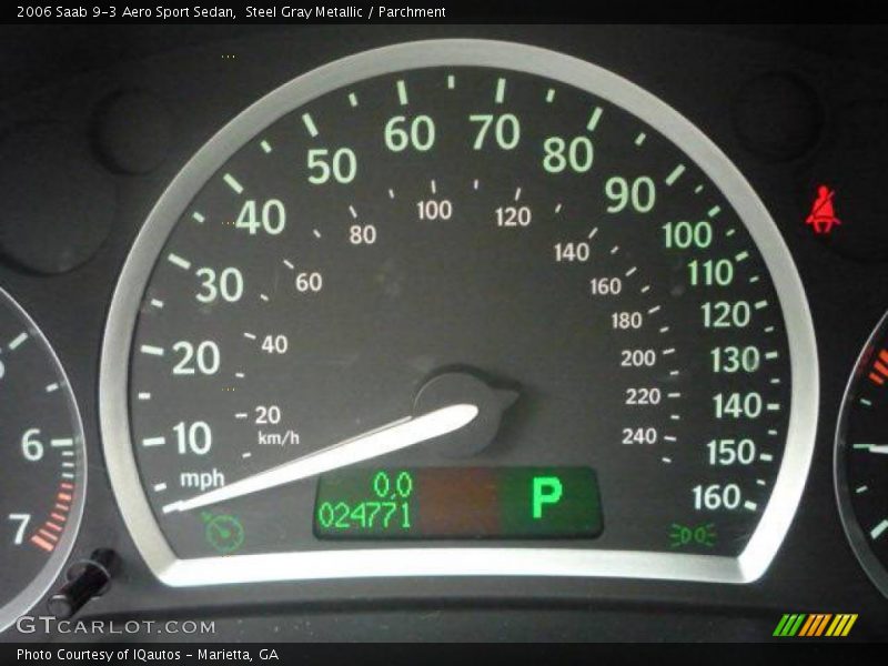 Steel Gray Metallic / Parchment 2006 Saab 9-3 Aero Sport Sedan