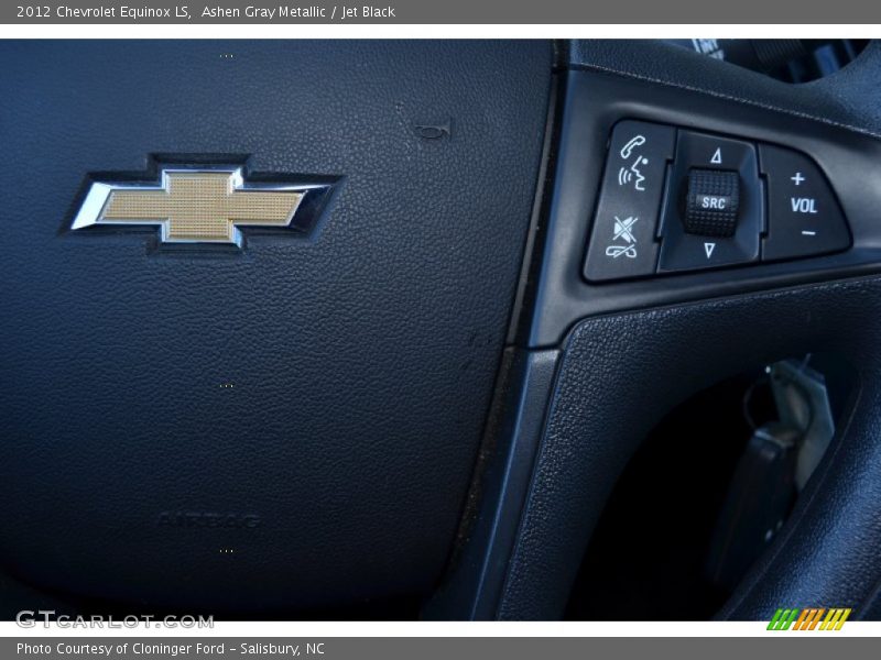 Ashen Gray Metallic / Jet Black 2012 Chevrolet Equinox LS