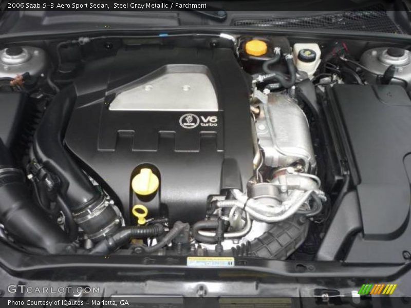 Steel Gray Metallic / Parchment 2006 Saab 9-3 Aero Sport Sedan