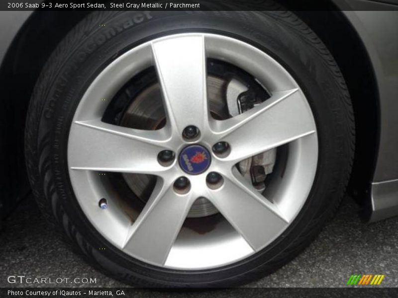 Steel Gray Metallic / Parchment 2006 Saab 9-3 Aero Sport Sedan