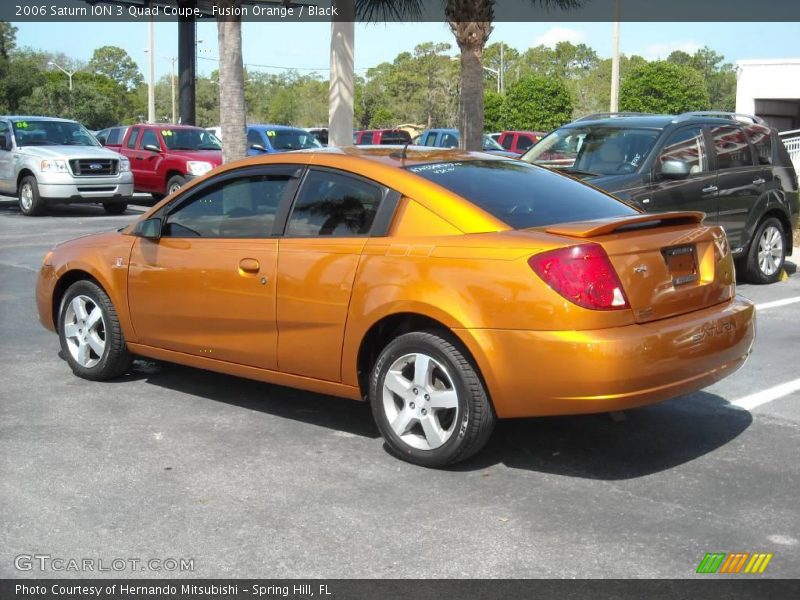 Fusion Orange / Black 2006 Saturn ION 3 Quad Coupe