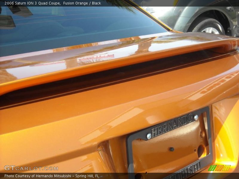 Fusion Orange / Black 2006 Saturn ION 3 Quad Coupe