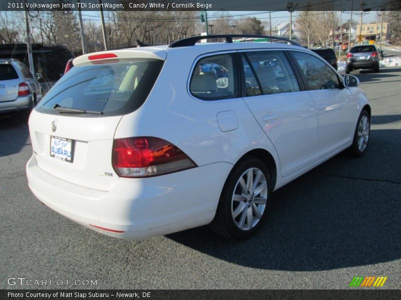 Candy White / Cornsilk Beige 2011 Volkswagen Jetta TDI SportWagen