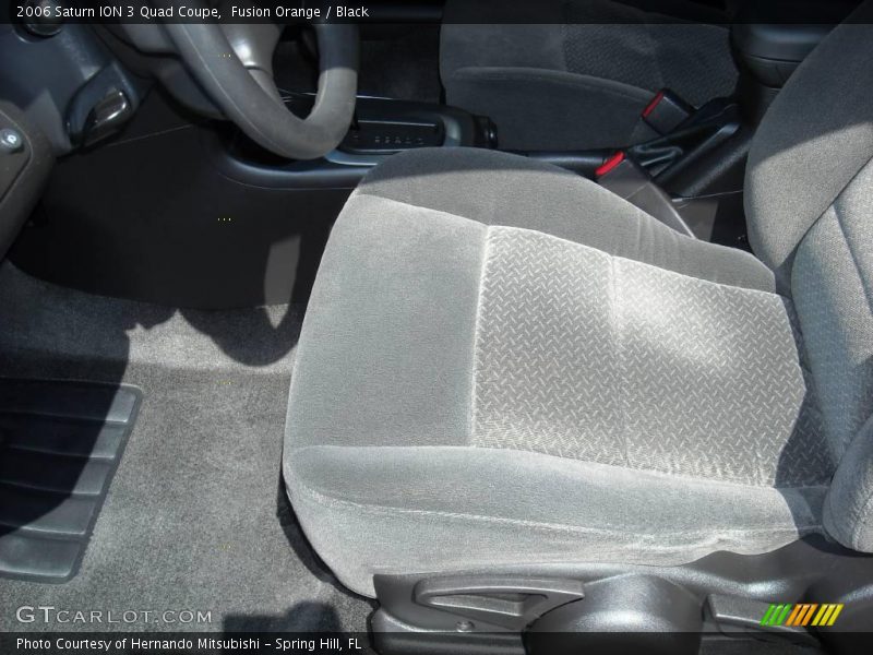 Fusion Orange / Black 2006 Saturn ION 3 Quad Coupe