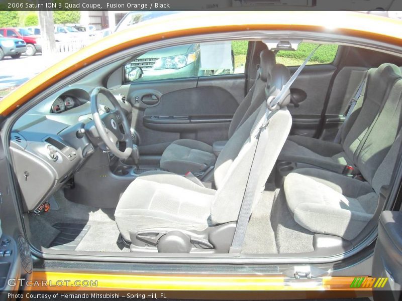 Fusion Orange / Black 2006 Saturn ION 3 Quad Coupe