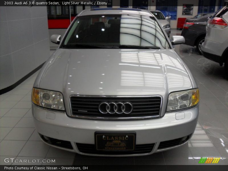 Light Silver Metallic / Ebony 2003 Audi A6 3.0 quattro Sedan