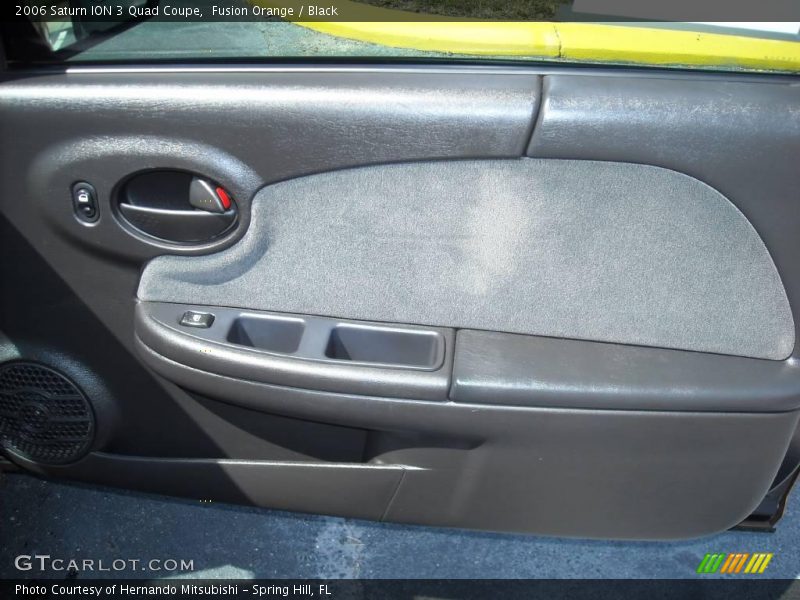 Fusion Orange / Black 2006 Saturn ION 3 Quad Coupe