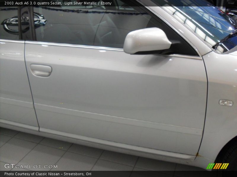 Light Silver Metallic / Ebony 2003 Audi A6 3.0 quattro Sedan