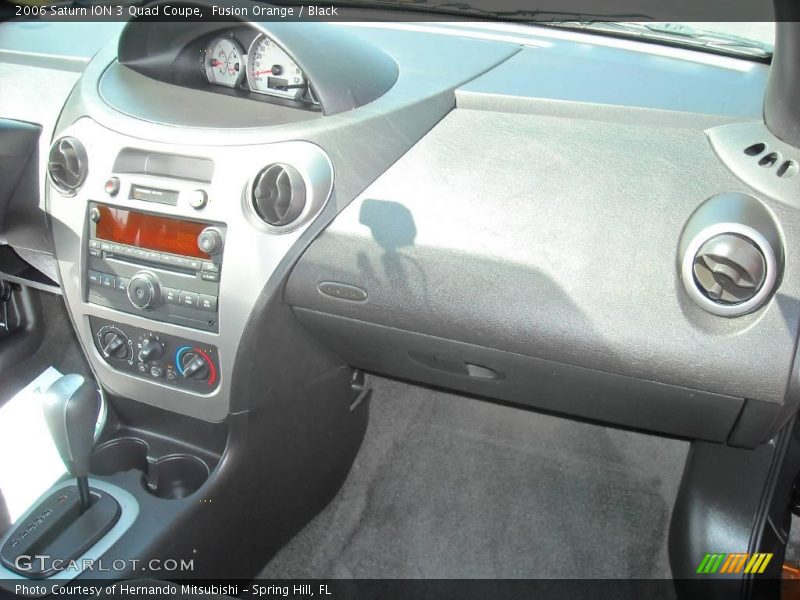 Fusion Orange / Black 2006 Saturn ION 3 Quad Coupe
