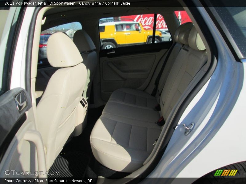 Candy White / Cornsilk Beige 2011 Volkswagen Jetta TDI SportWagen