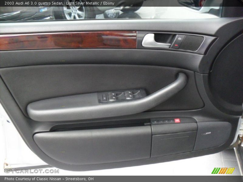 Light Silver Metallic / Ebony 2003 Audi A6 3.0 quattro Sedan