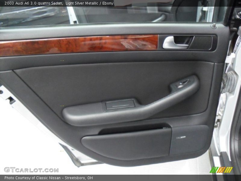 Light Silver Metallic / Ebony 2003 Audi A6 3.0 quattro Sedan