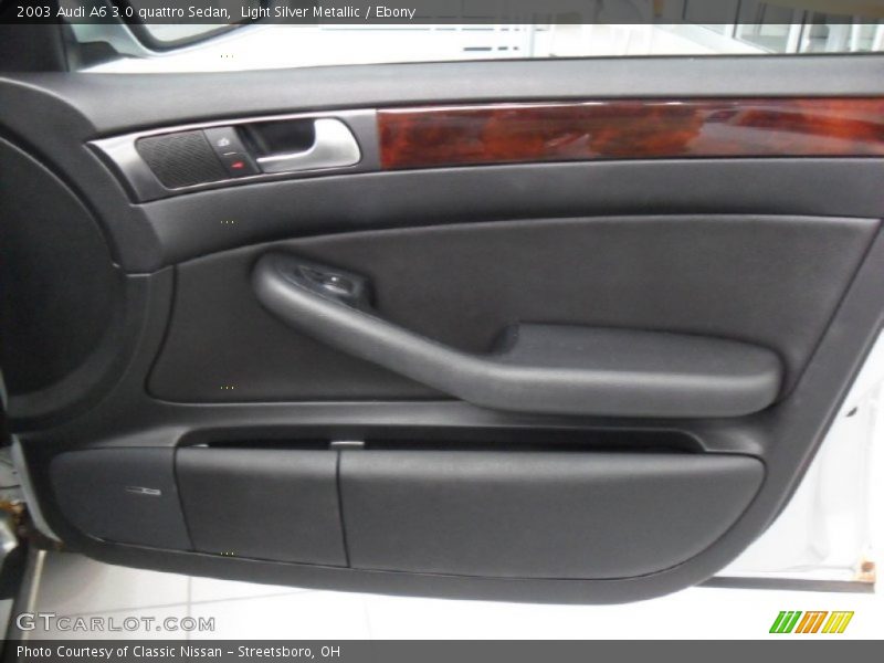 Light Silver Metallic / Ebony 2003 Audi A6 3.0 quattro Sedan