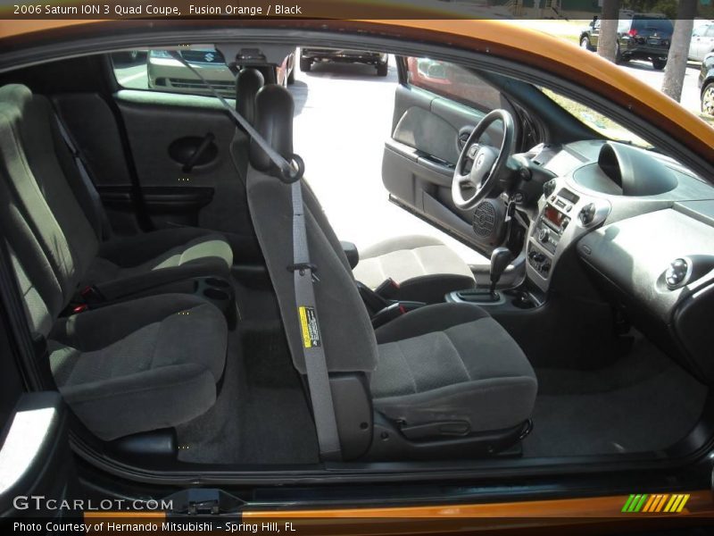 Fusion Orange / Black 2006 Saturn ION 3 Quad Coupe