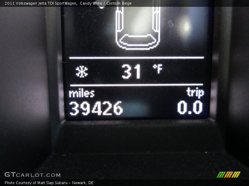Candy White / Cornsilk Beige 2011 Volkswagen Jetta TDI SportWagen
