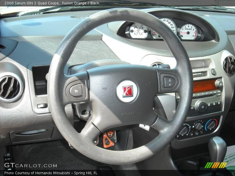 Fusion Orange / Black 2006 Saturn ION 3 Quad Coupe