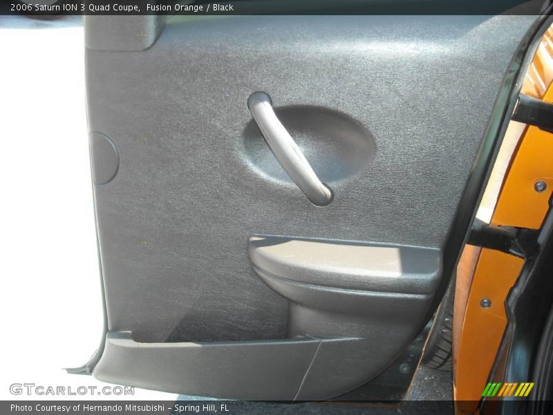 Fusion Orange / Black 2006 Saturn ION 3 Quad Coupe