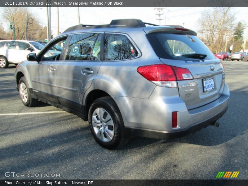 Steel Silver Metallic / Off Black 2011 Subaru Outback 2.5i Wagon