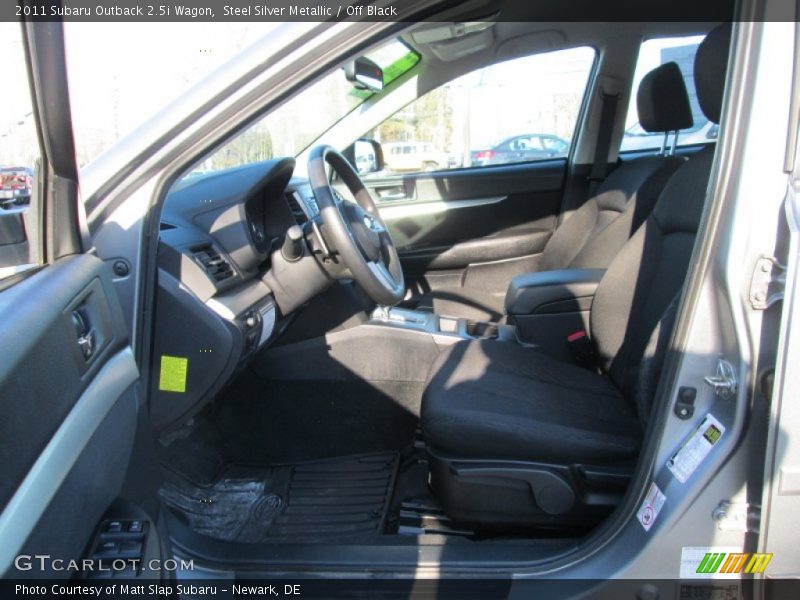 Steel Silver Metallic / Off Black 2011 Subaru Outback 2.5i Wagon
