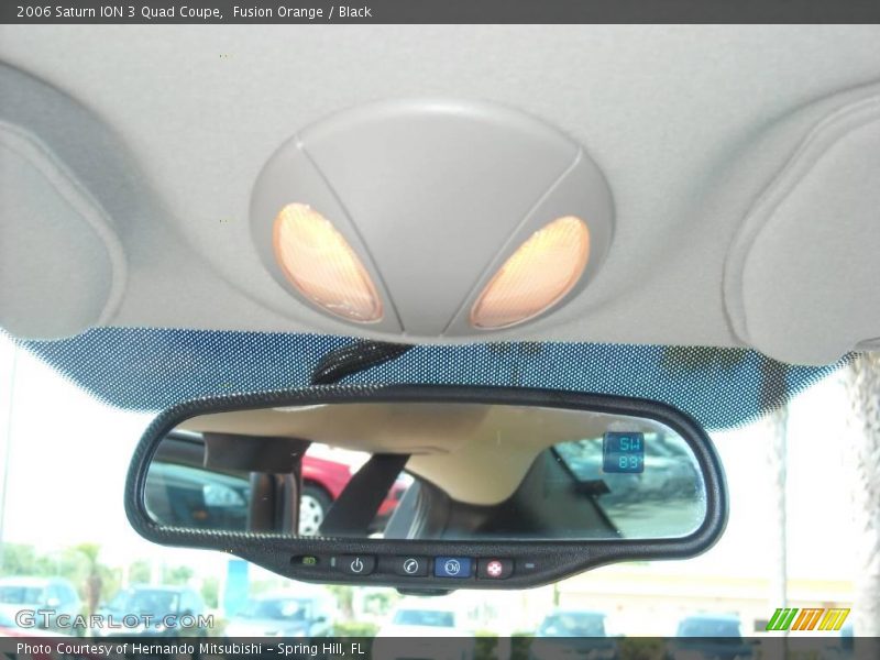 Fusion Orange / Black 2006 Saturn ION 3 Quad Coupe