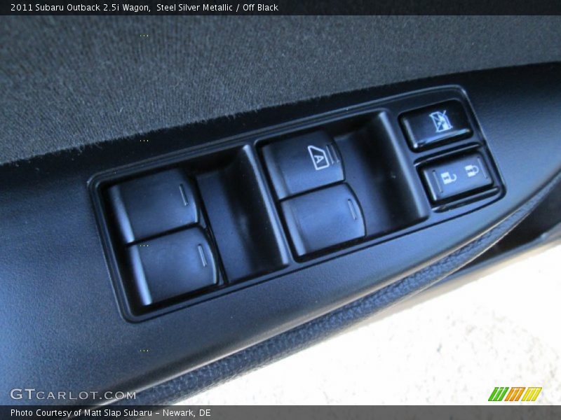 Steel Silver Metallic / Off Black 2011 Subaru Outback 2.5i Wagon