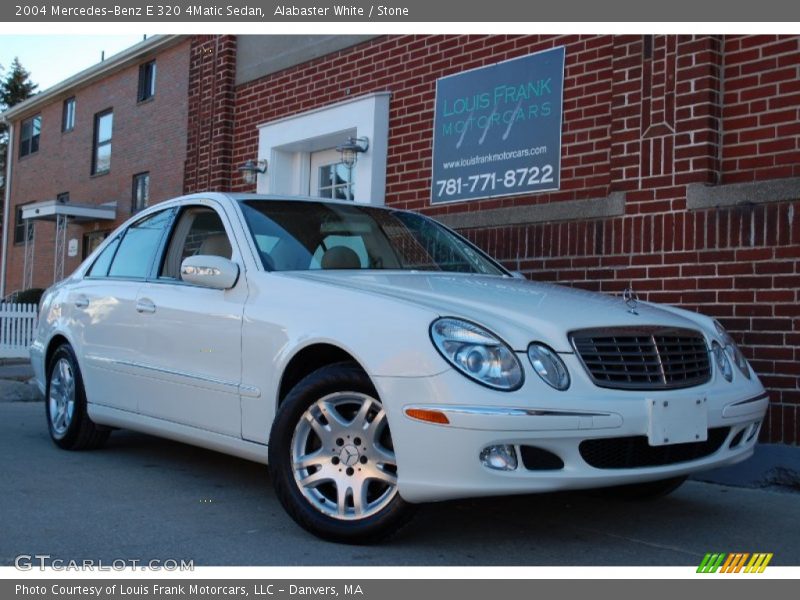 Alabaster White / Stone 2004 Mercedes-Benz E 320 4Matic Sedan