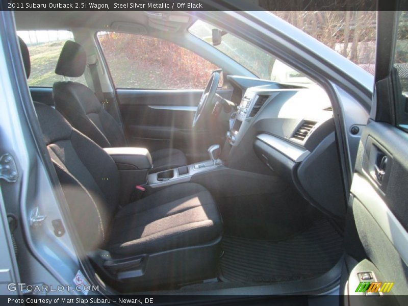 Steel Silver Metallic / Off Black 2011 Subaru Outback 2.5i Wagon