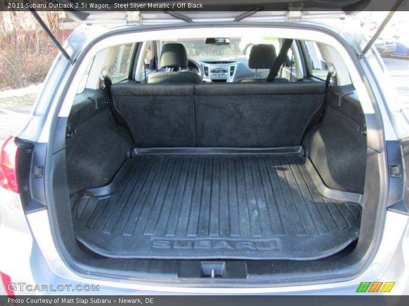 Steel Silver Metallic / Off Black 2011 Subaru Outback 2.5i Wagon