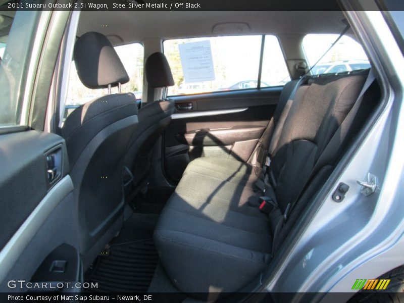 Steel Silver Metallic / Off Black 2011 Subaru Outback 2.5i Wagon