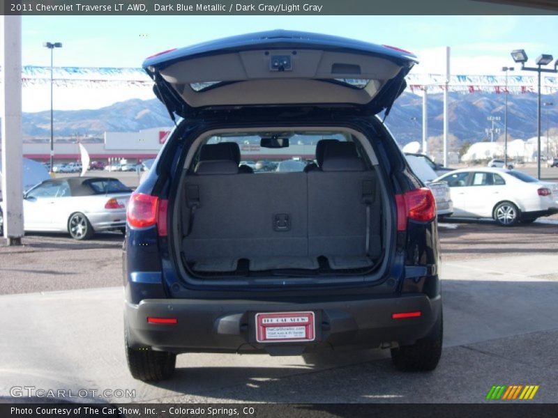 Dark Blue Metallic / Dark Gray/Light Gray 2011 Chevrolet Traverse LT AWD